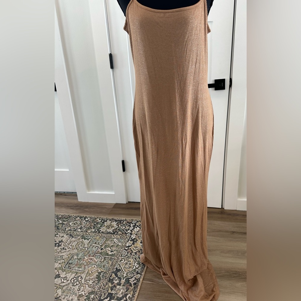SKIMS Tan/Beige Maxi Slip Dress